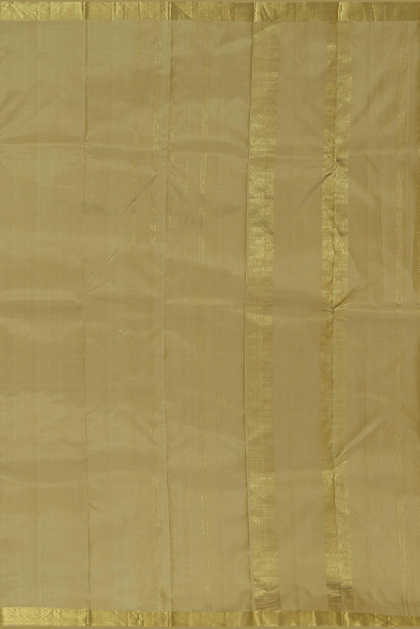 Beige Kanchipuram Silk Saree