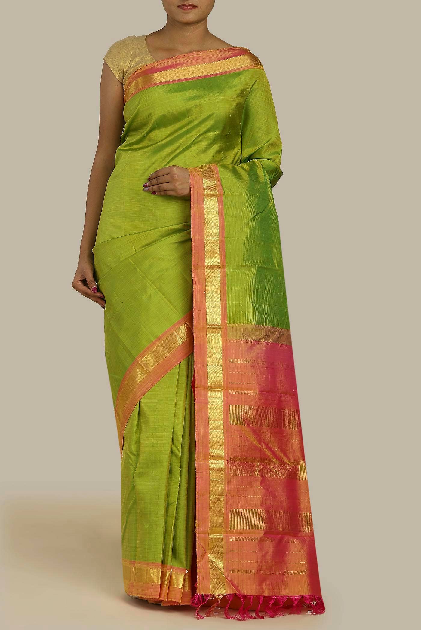 Green Kanchipuram Silk Saree