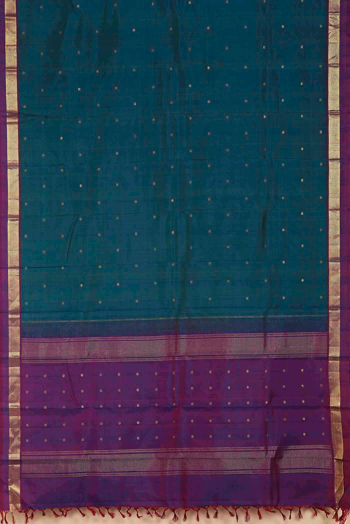 Blue Kanchipuram Silk Saree