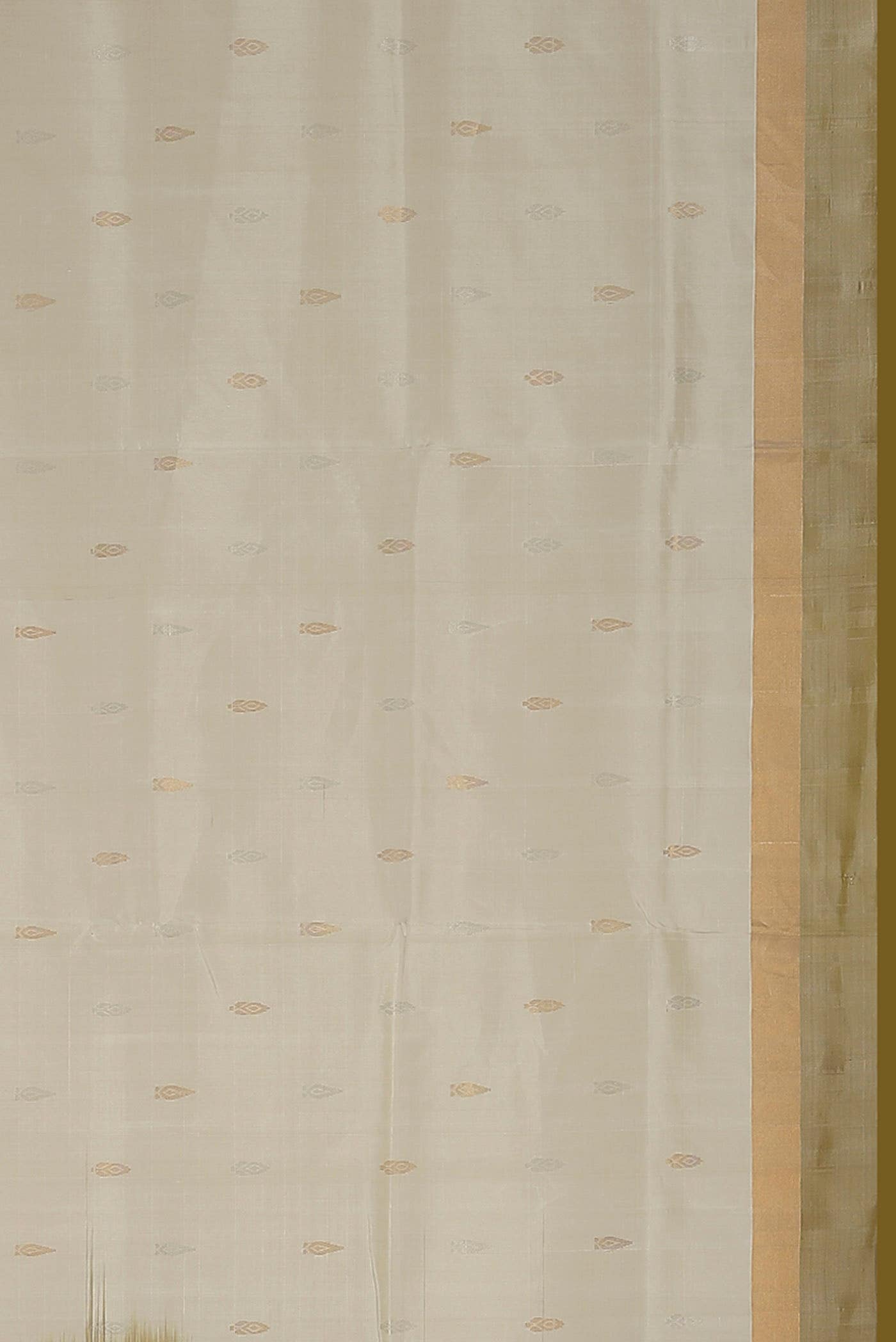 White Dual Tone Uppada Silk Saree