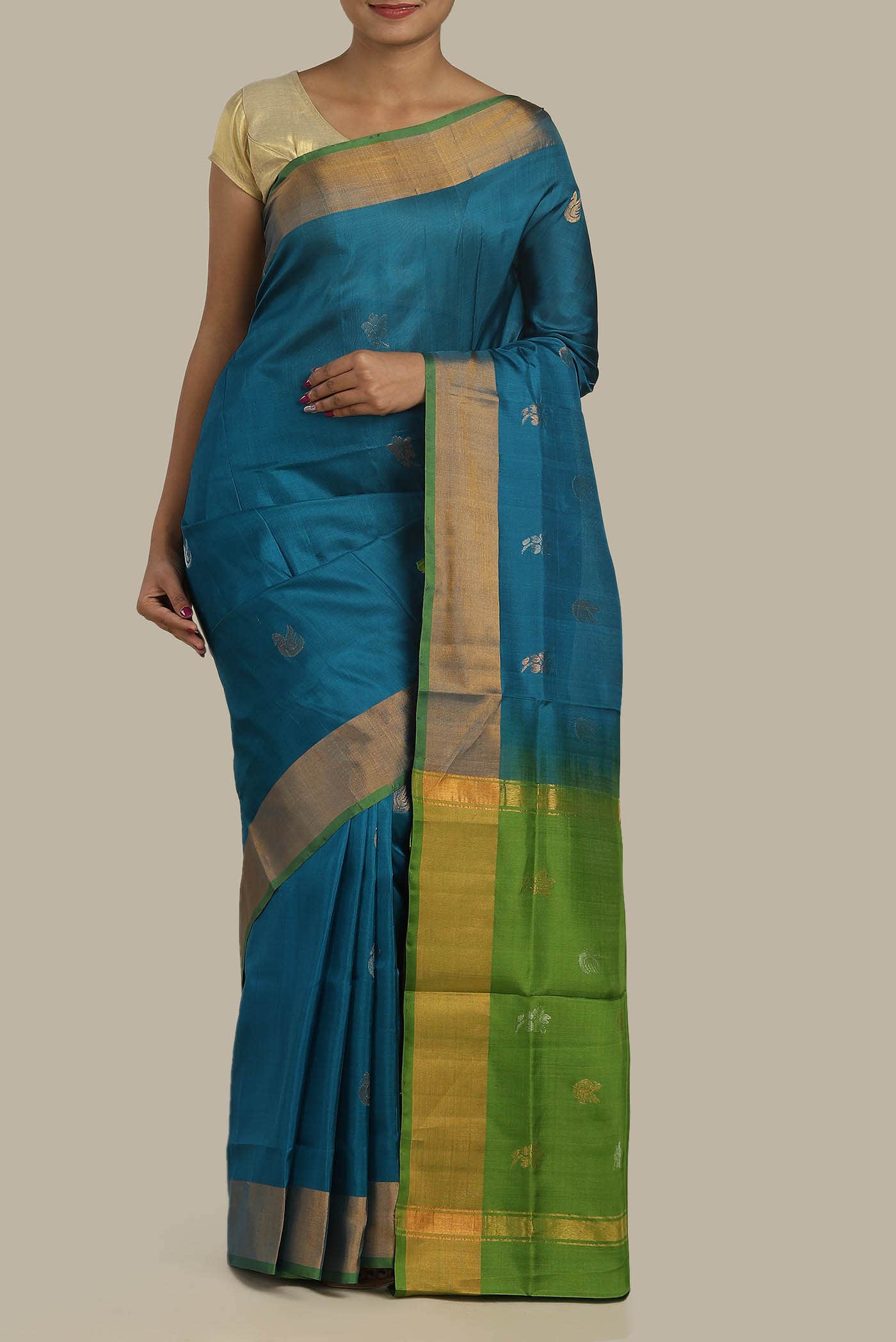 Blue Uppada Silk Saree