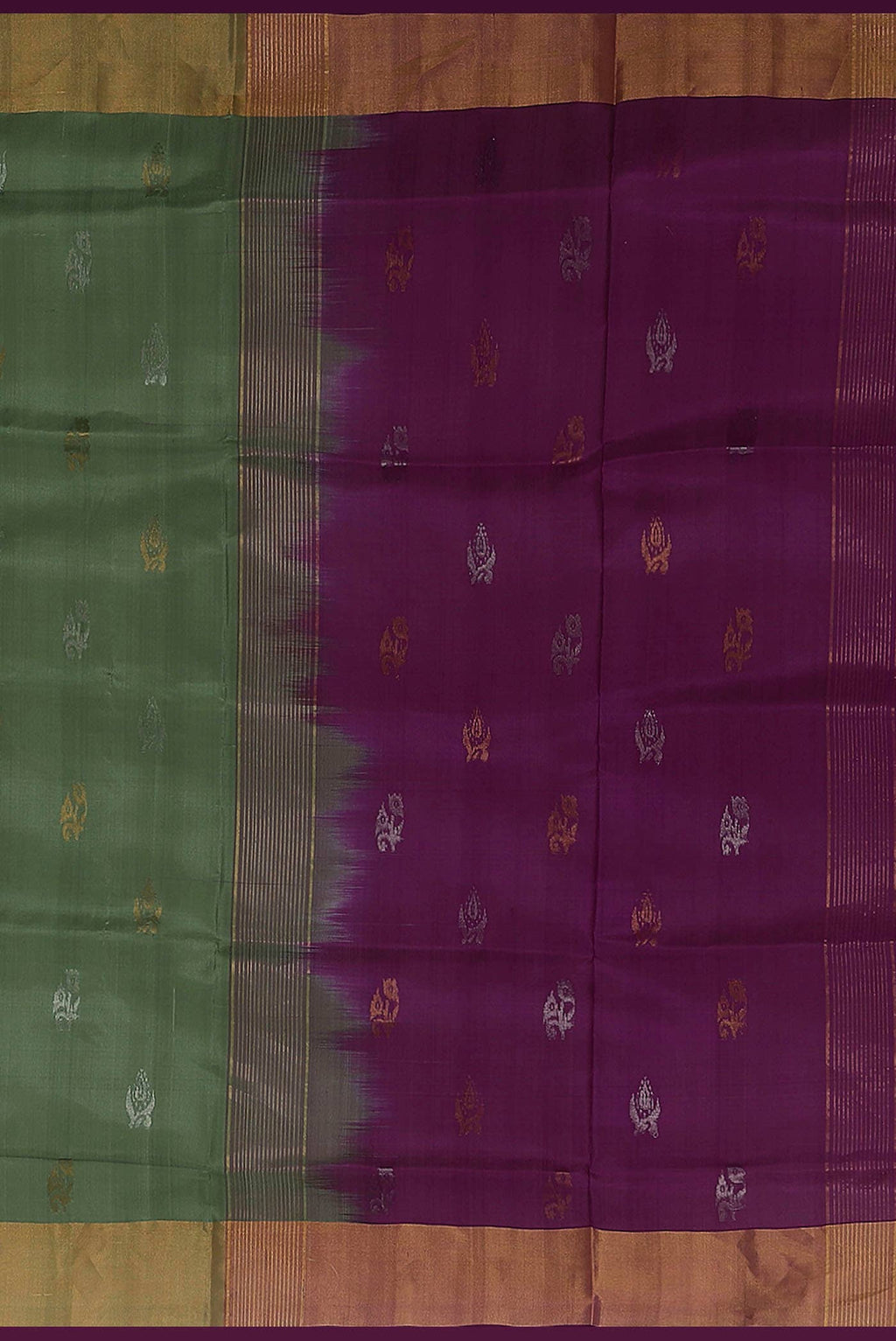 Sage Green Uppada Silk Saree