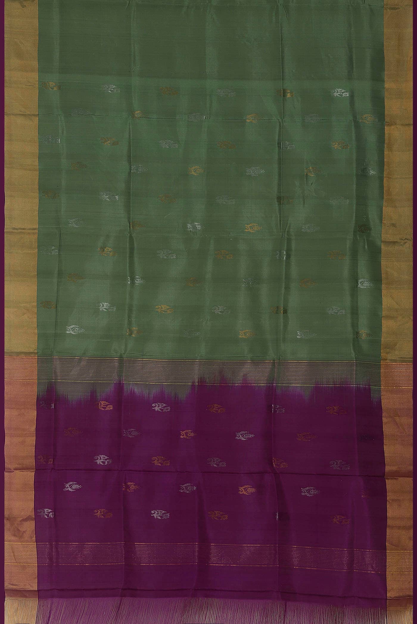 Sage Green Uppada Silk Saree