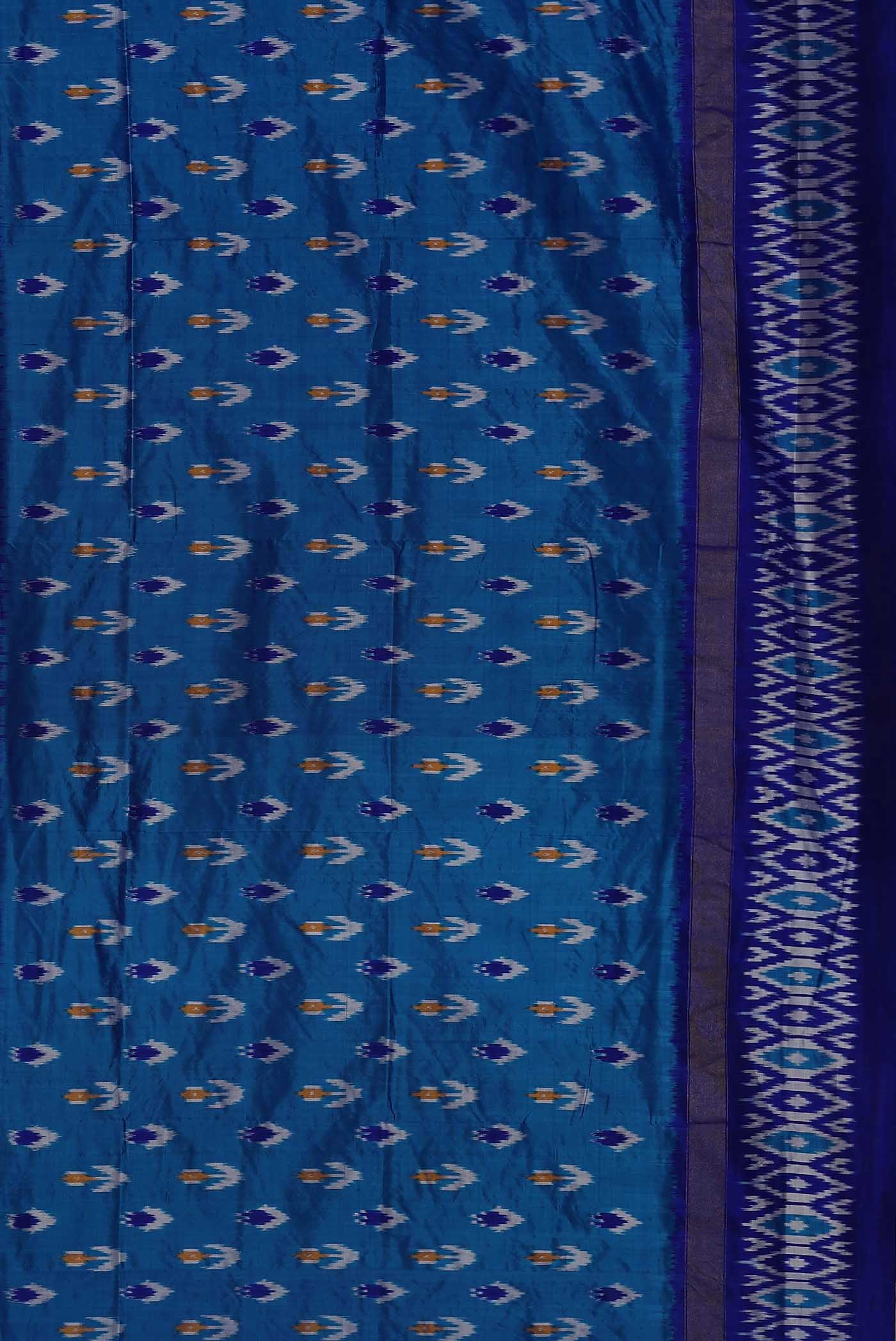 Blue Pochampally Silk Saree