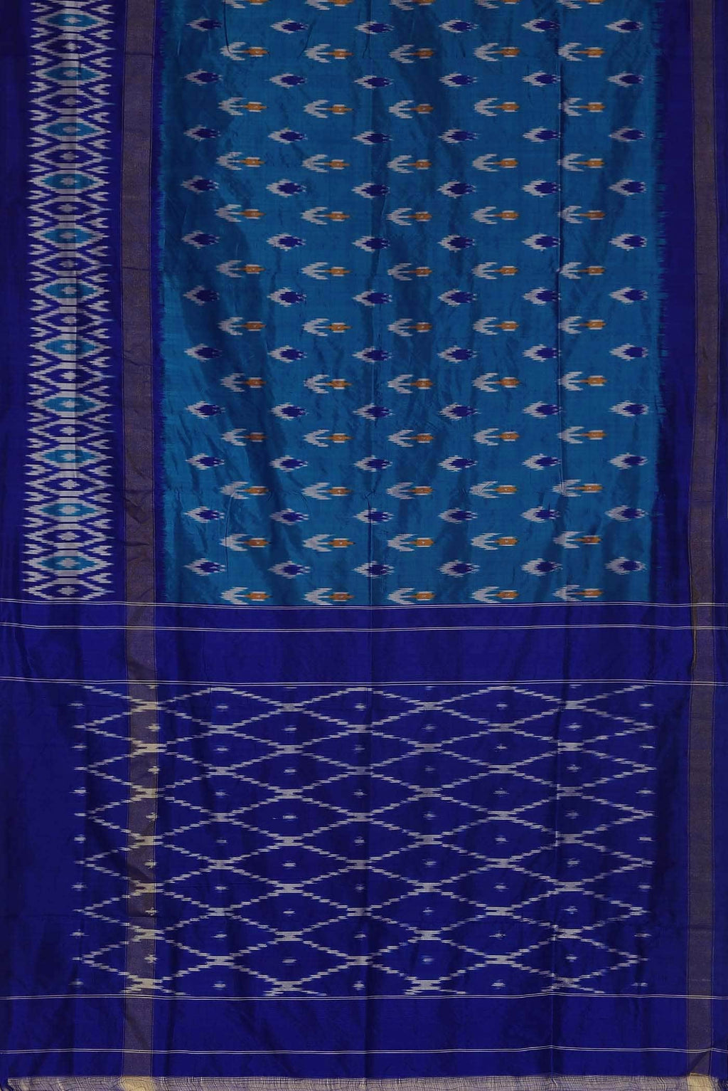 Blue Pochampally Silk Saree