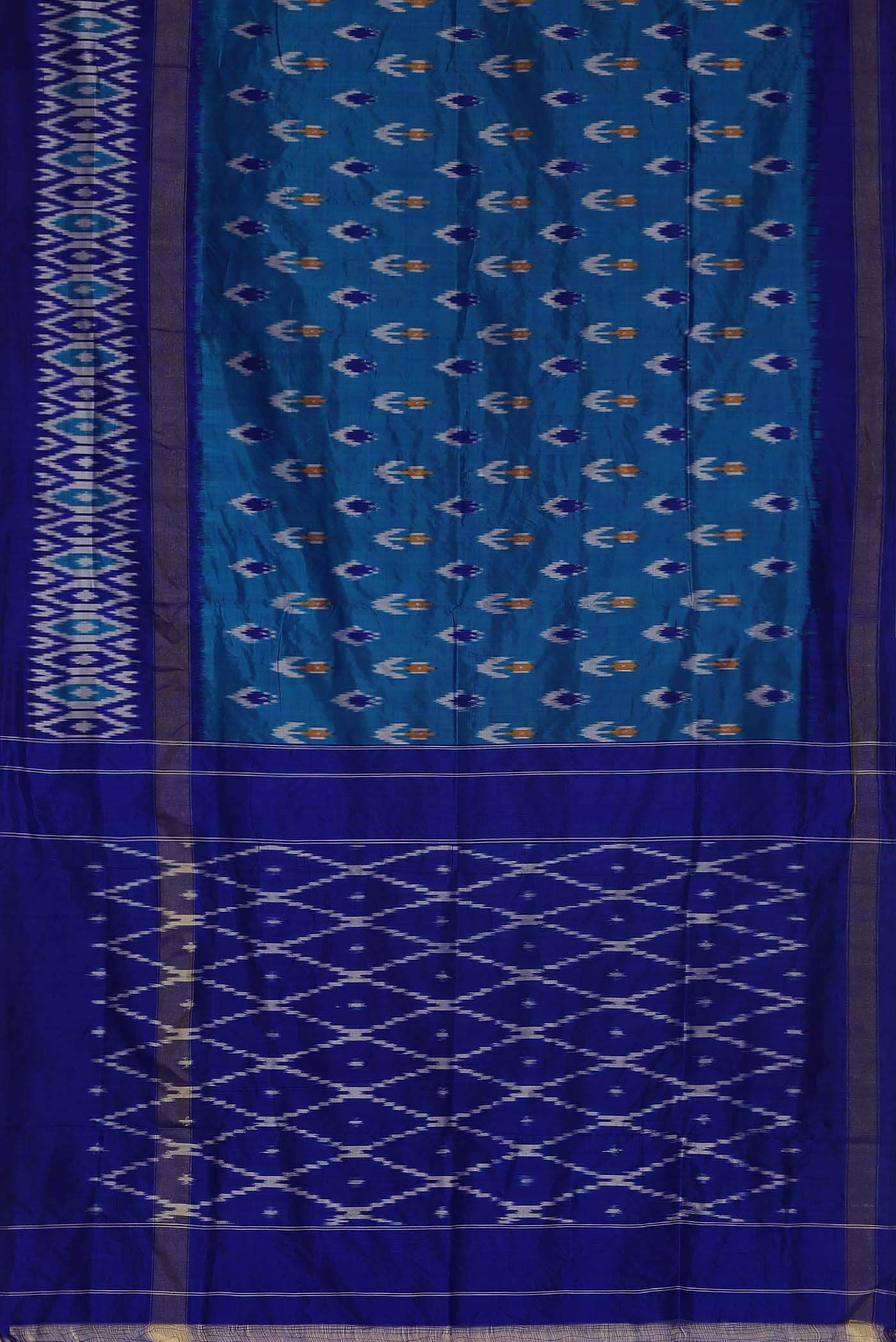 Blue Pochampally Silk Saree