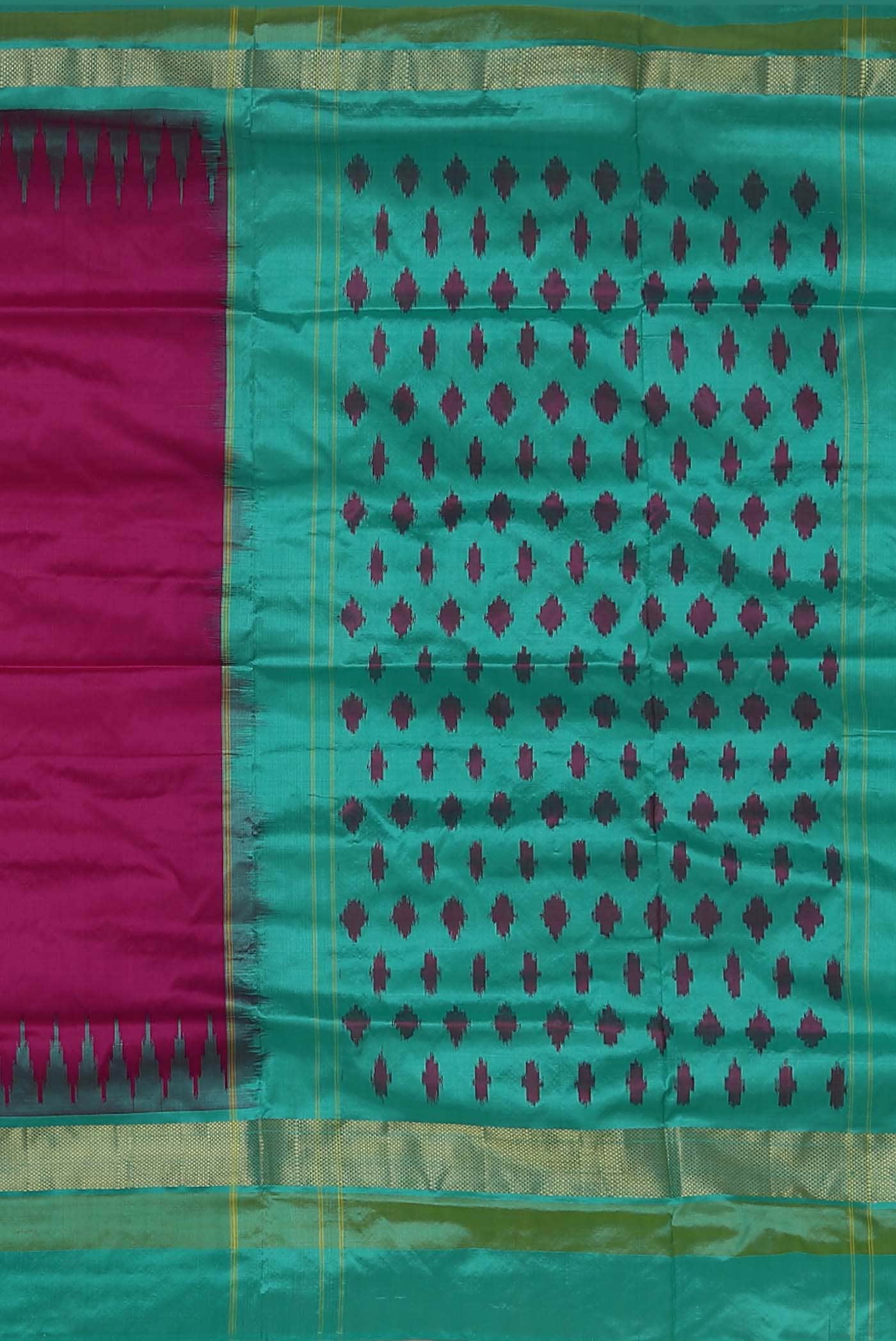 Pink Pochampally Silk Saree