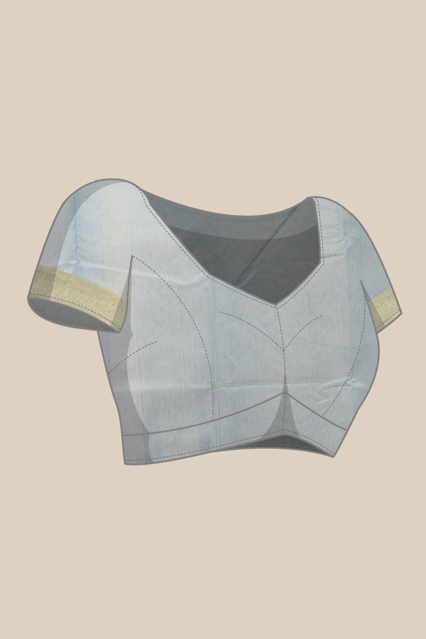 Blue Chanderi Silk Cotton Saree
