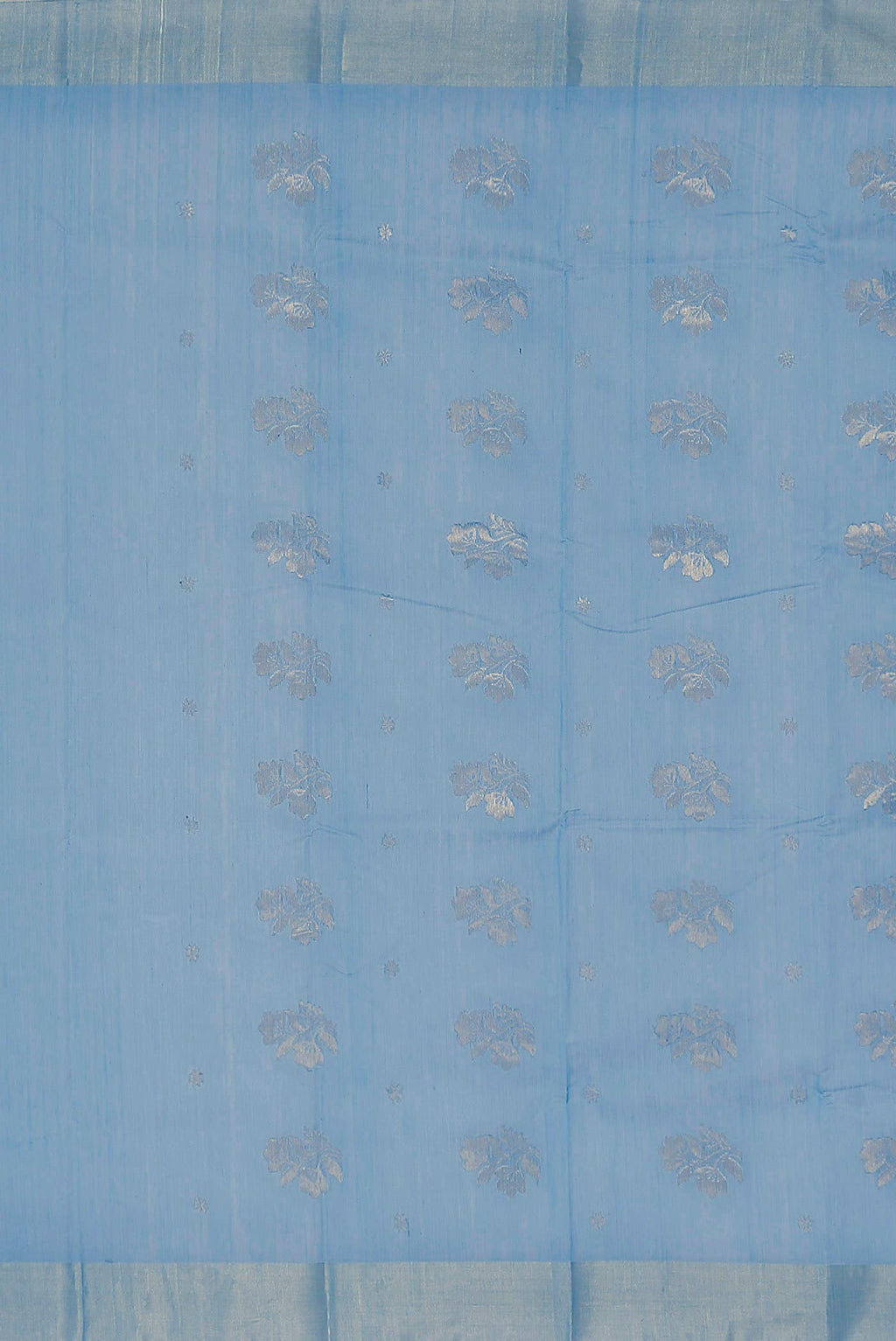Blue Chanderi Silk Cotton Saree