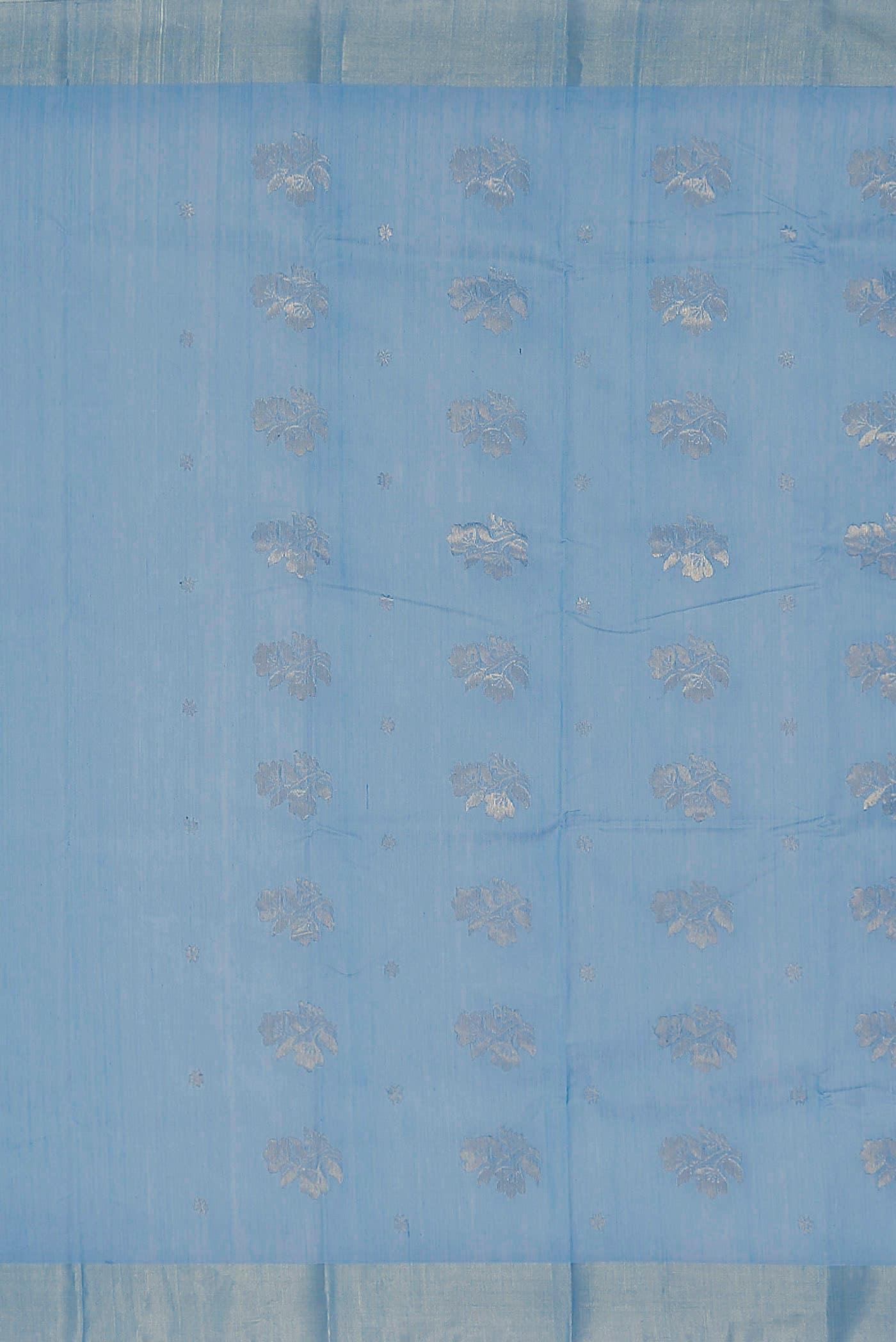 Blue Chanderi Silk Cotton Saree