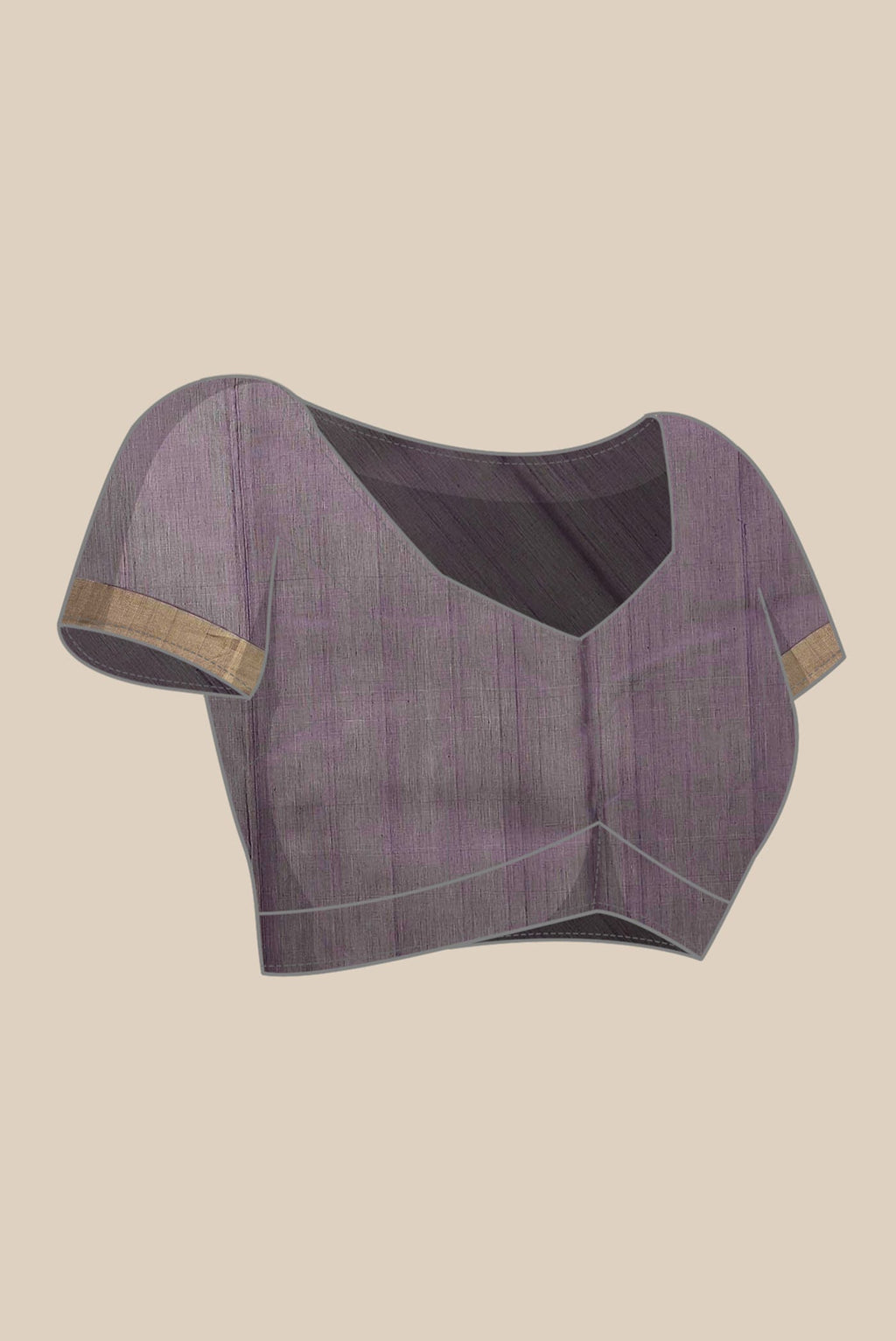 Purple Chanderi Silk Cotton Saree