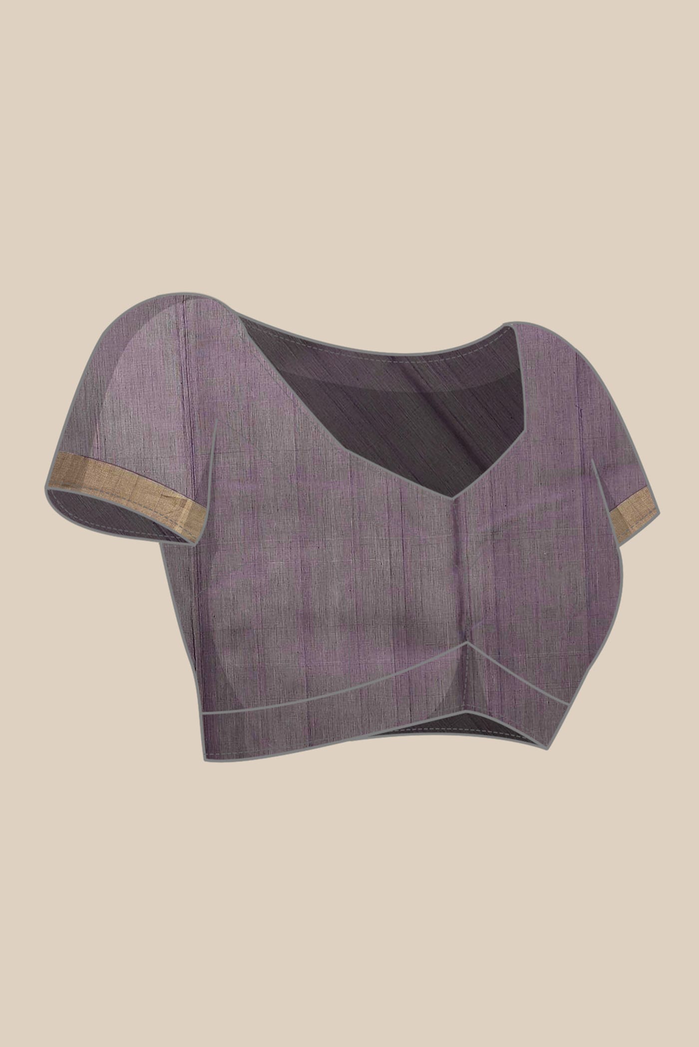 Purple Chanderi Silk Cotton Saree