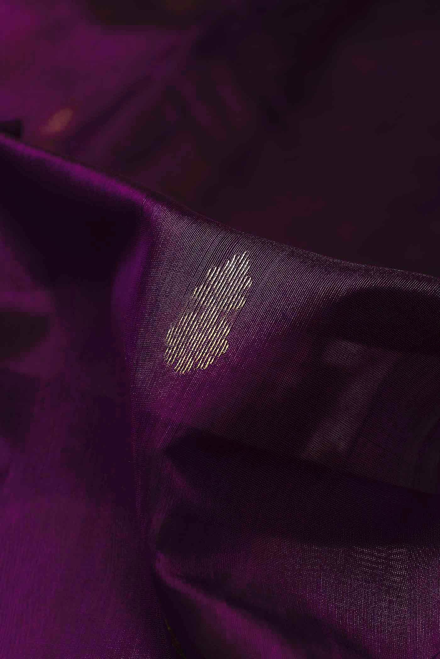 Purple Chanderi Silk Cotton Saree