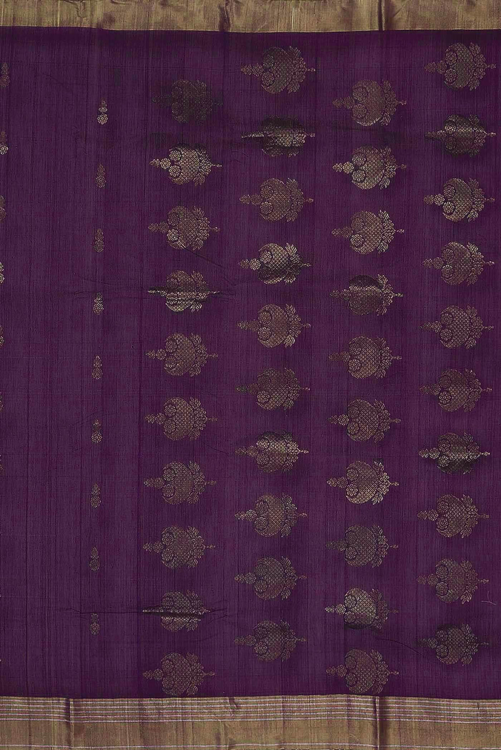 Purple Chanderi Silk Cotton Saree