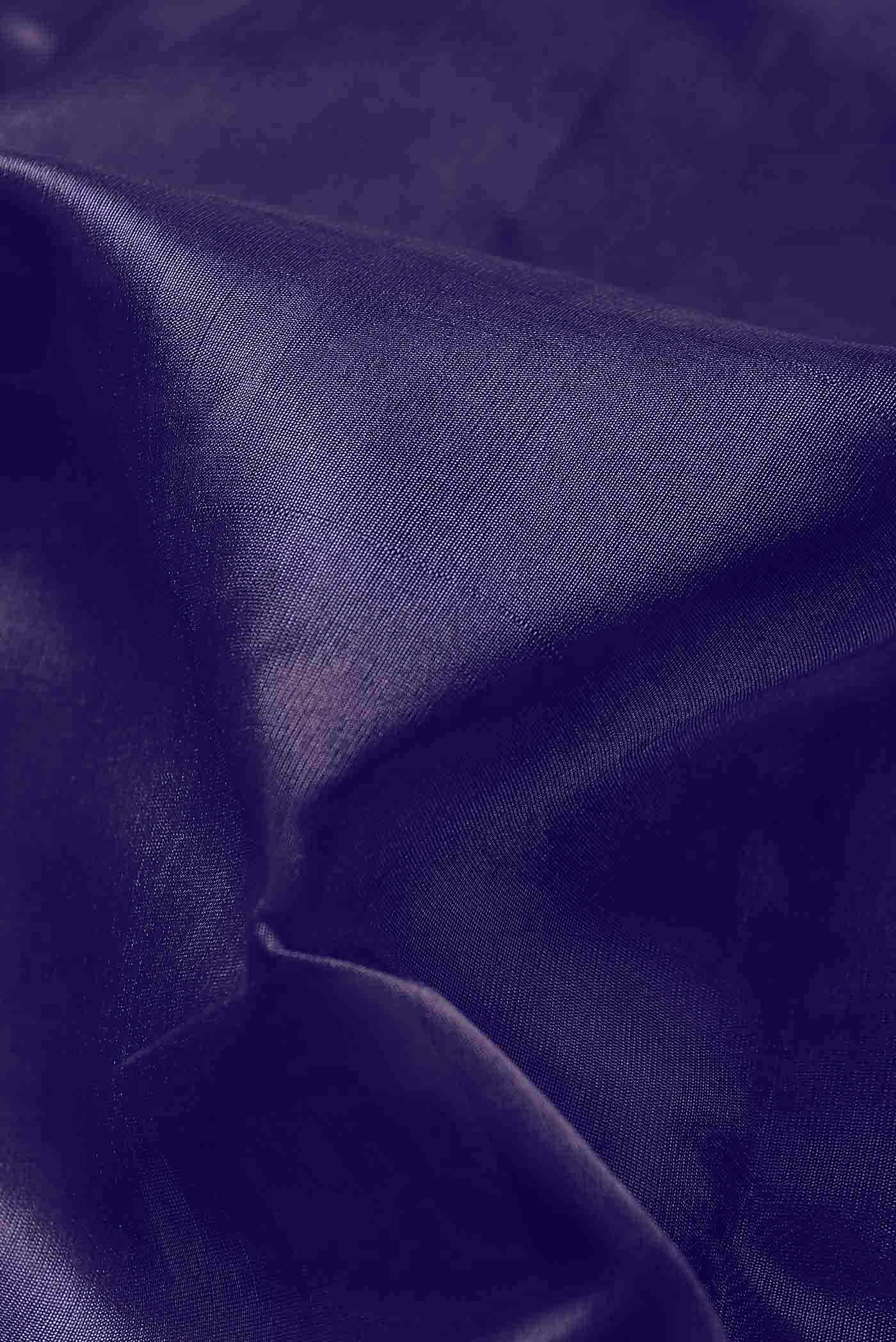 Violet Chanderi Silk Saree