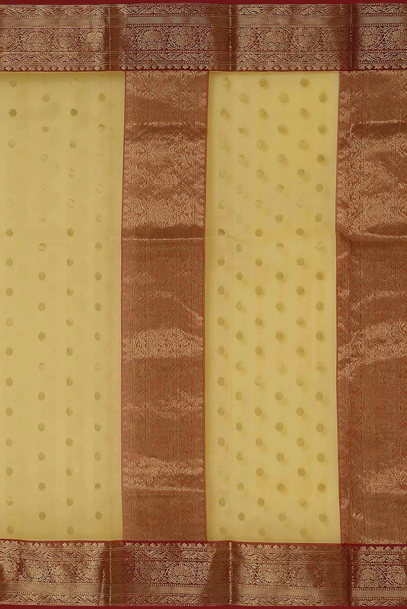 Yellow Chanderi Silk Cotton Saree