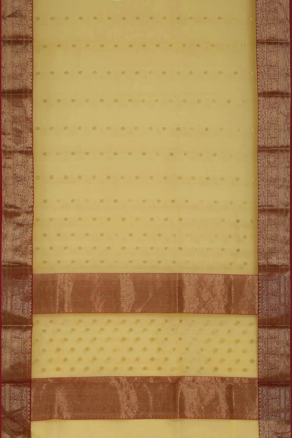 Yellow Chanderi Silk Cotton Saree