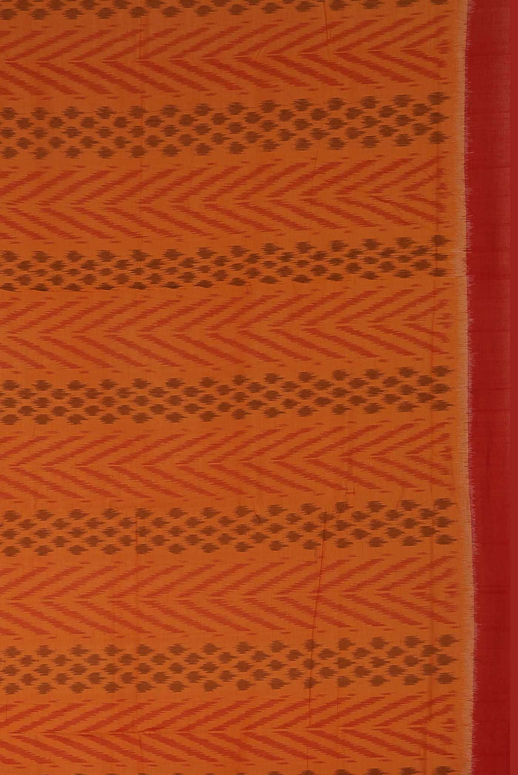 Orange Silk Cotton Saree