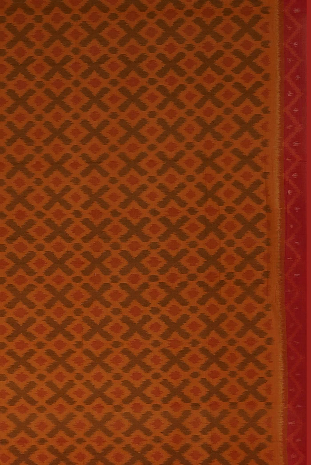 Orange Silk Cotton Saree