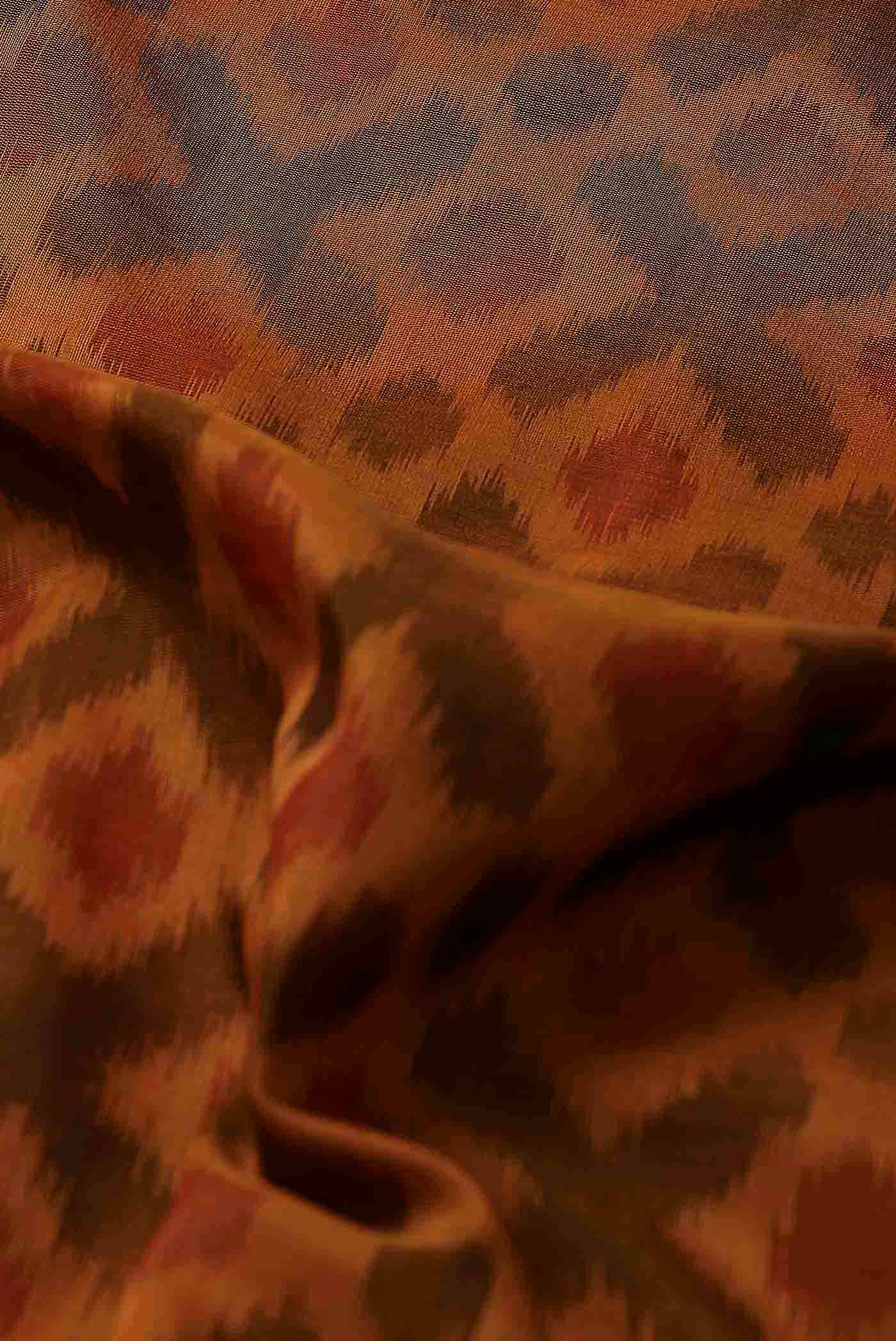 Orange Silk Cotton Saree
