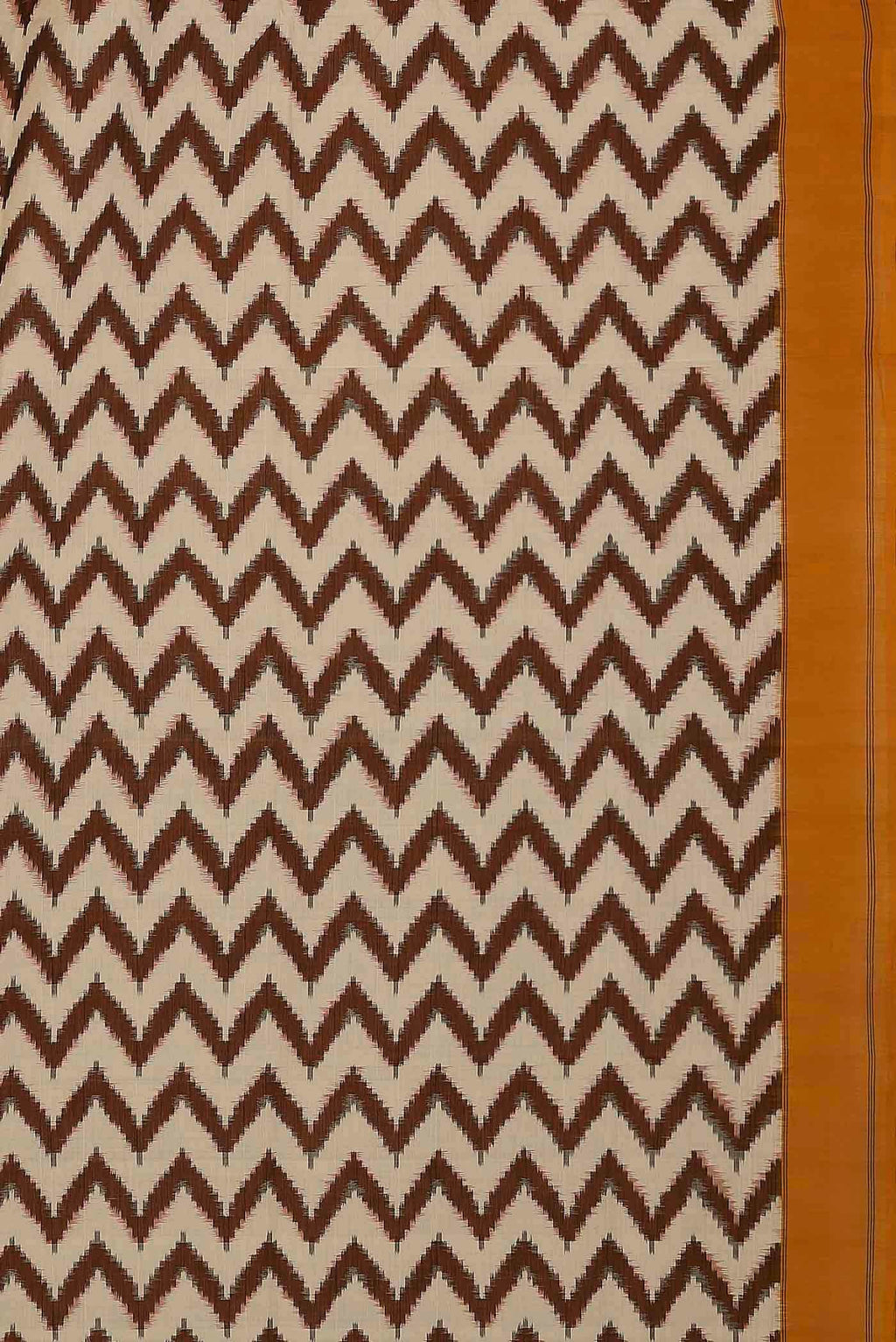 Cream Pochampally Cotton Saree