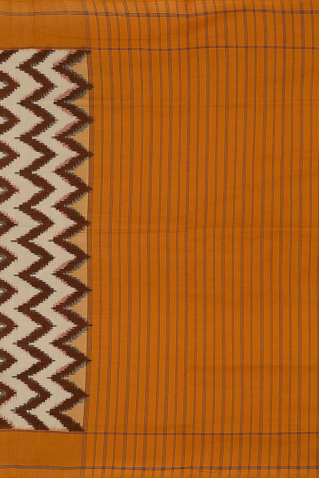 Cream Pochampally Cotton Saree