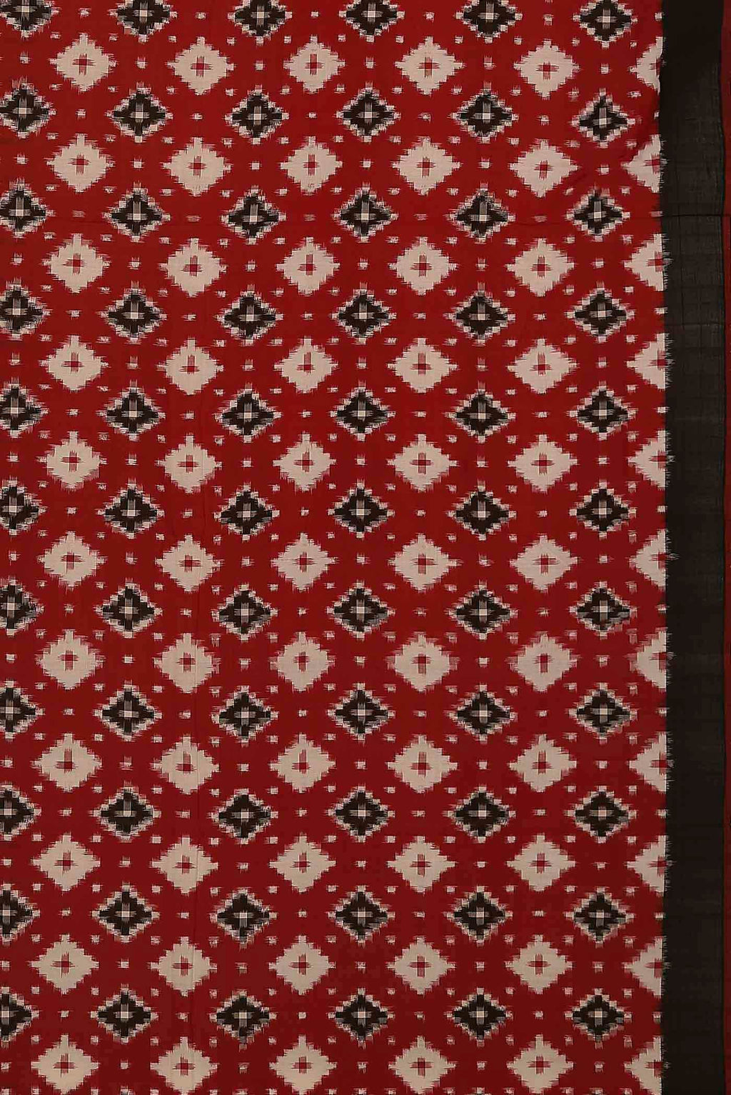Red Pochampally Cotton Saree
