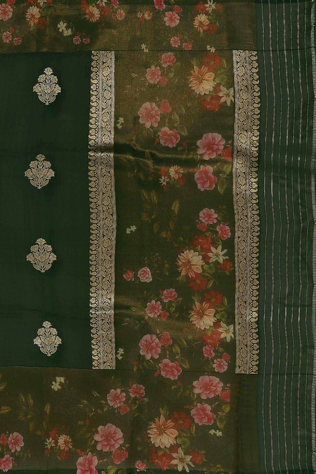 Black Banarasi Silk Saree