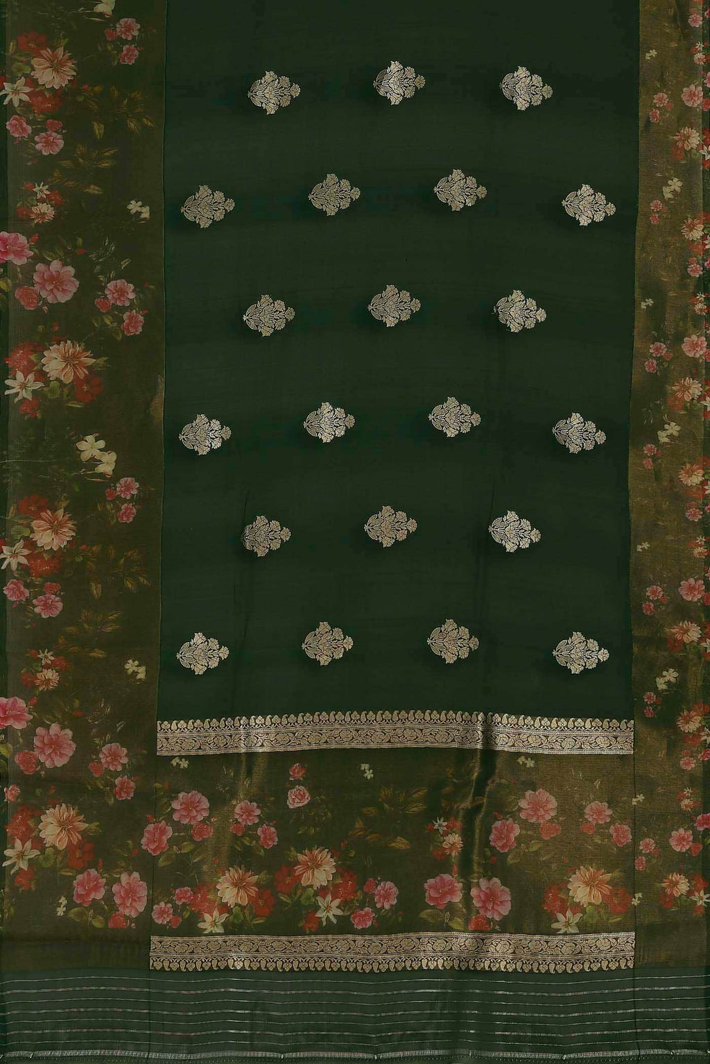 Black Banarasi Silk Saree