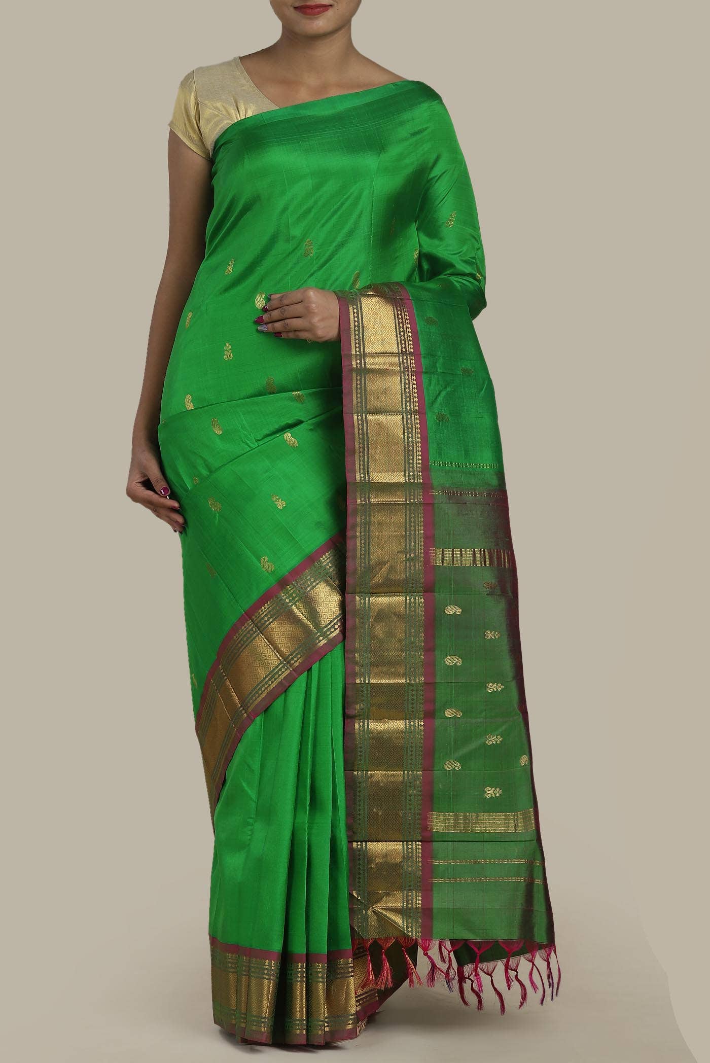 Green Kanchipuram Silk Saree