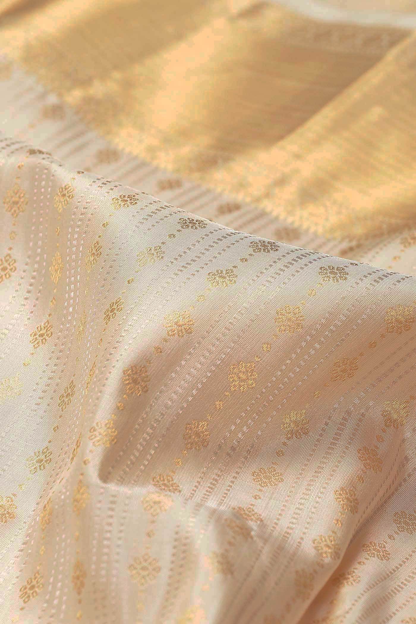 Cream Soft Silk Saree