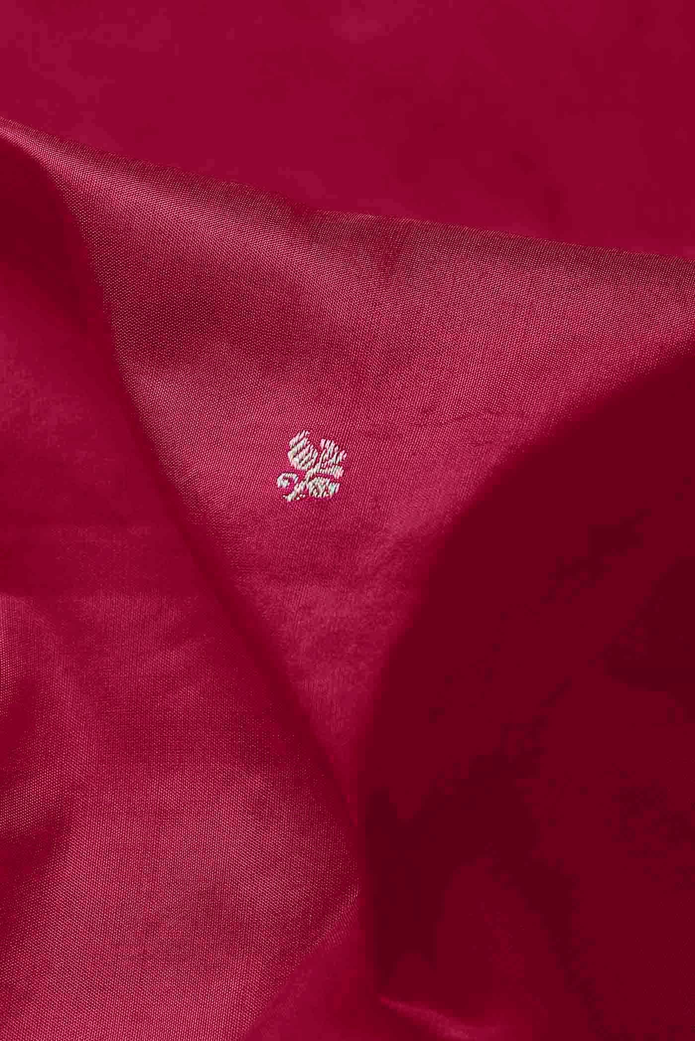Red Banarasi Katan Silk Saree