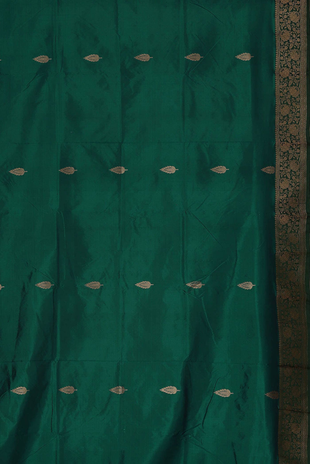 Green Banarasi Katan Silk Saree