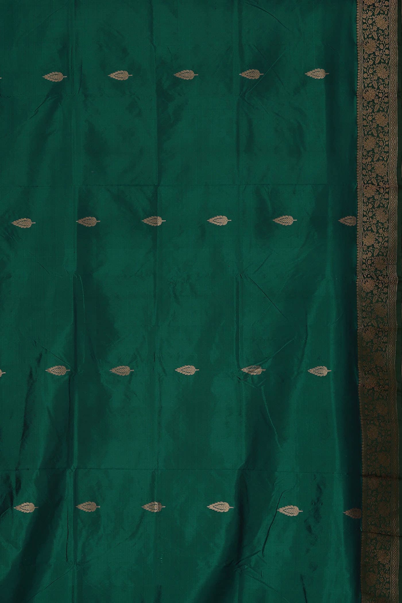 Green Banarasi Katan Silk Saree