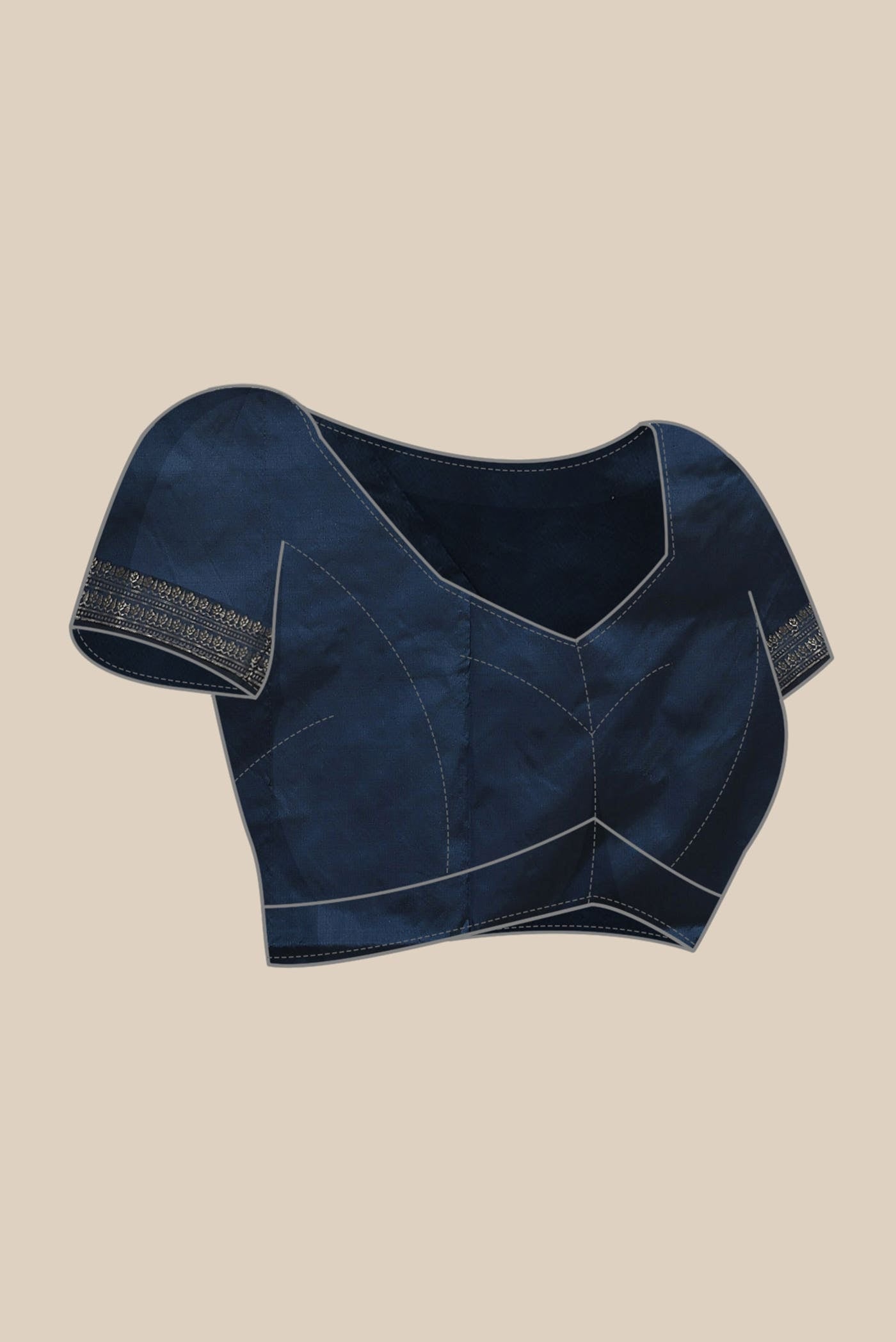 Blue Banarasi Katan Silk Saree