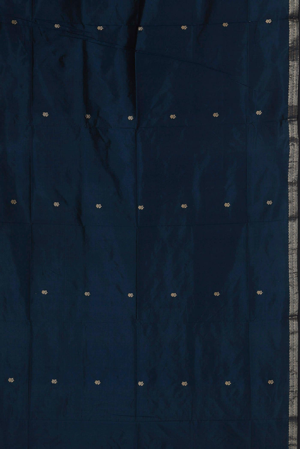 Blue Banarasi Katan Silk Saree
