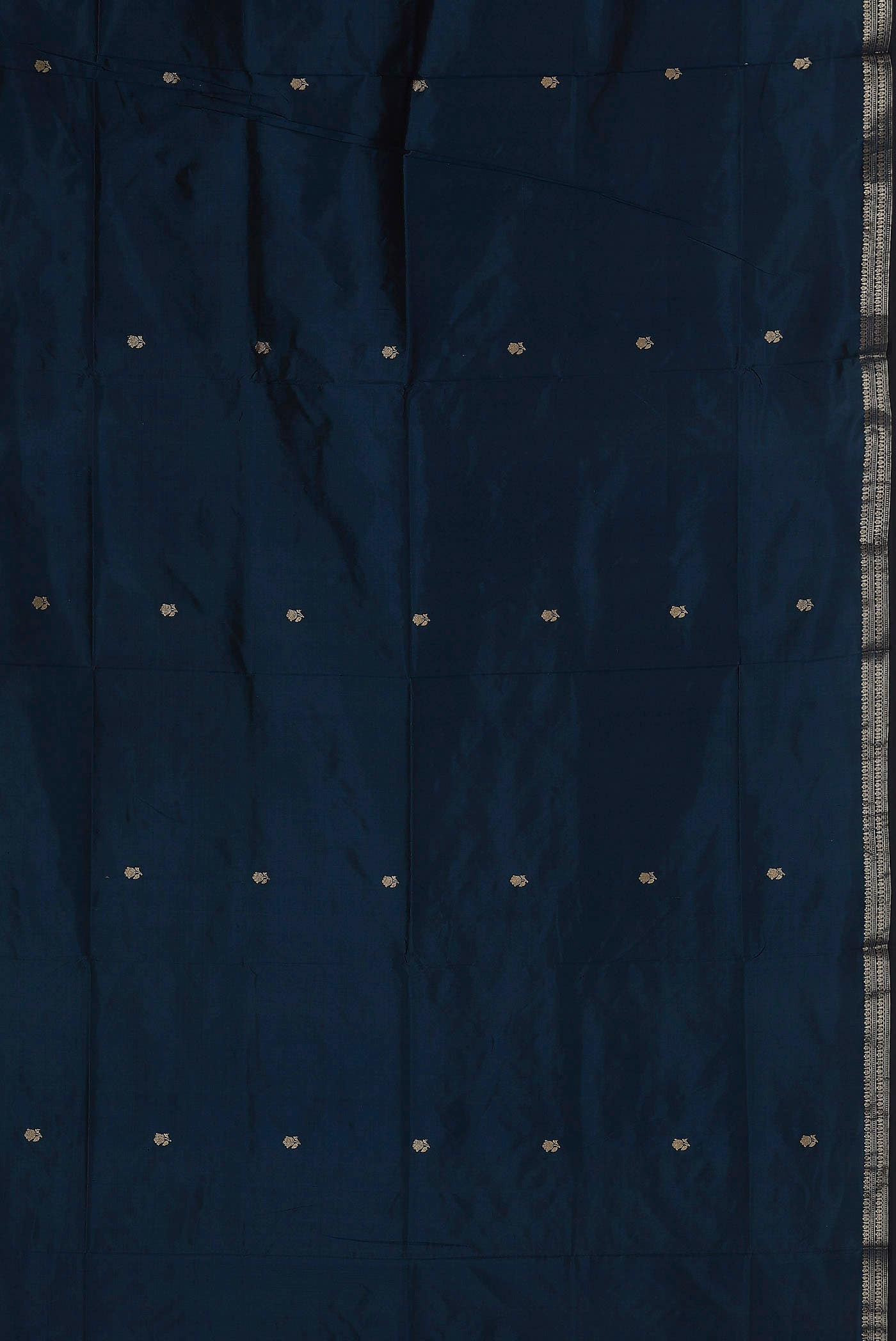 Blue Banarasi Katan Silk Saree