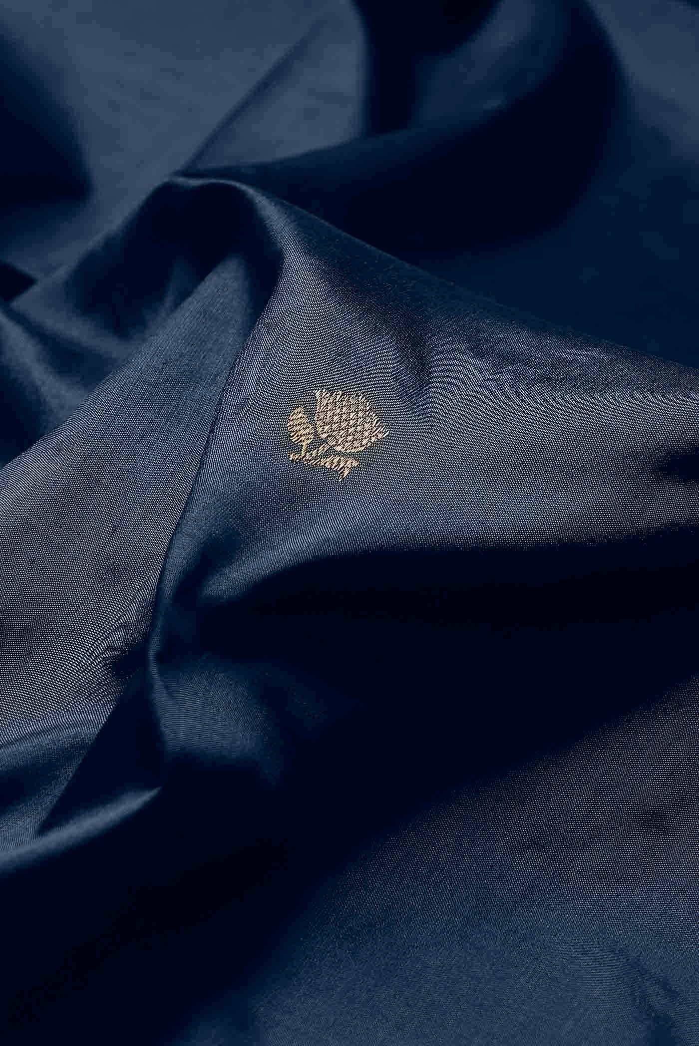Blue Banarasi Katan Silk Saree