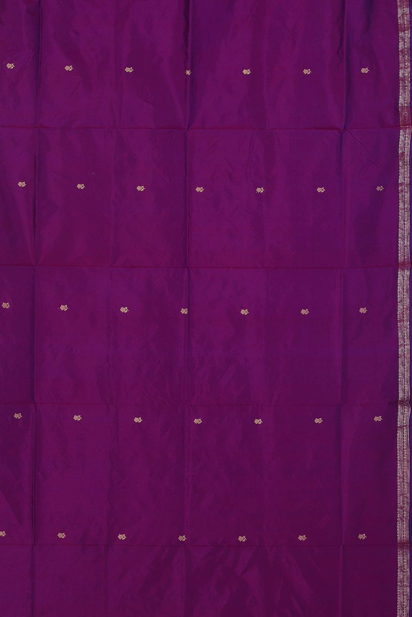 Purple Banarasi Katan Silk Saree