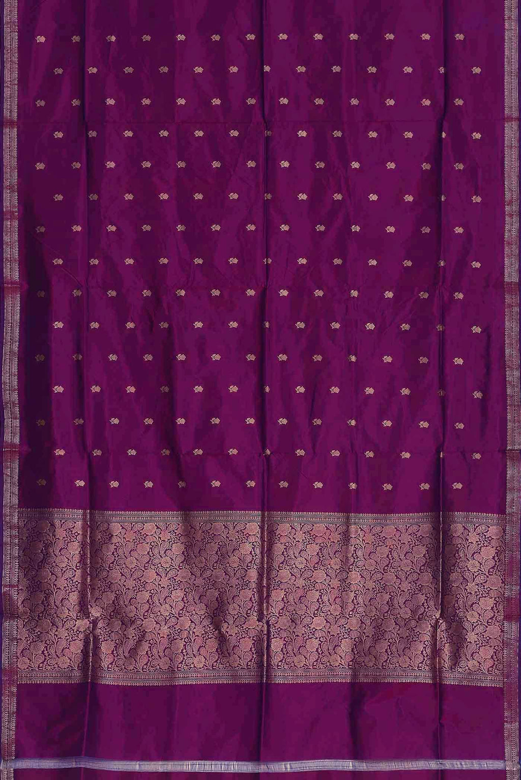 Purple Banarasi Katan Silk Saree