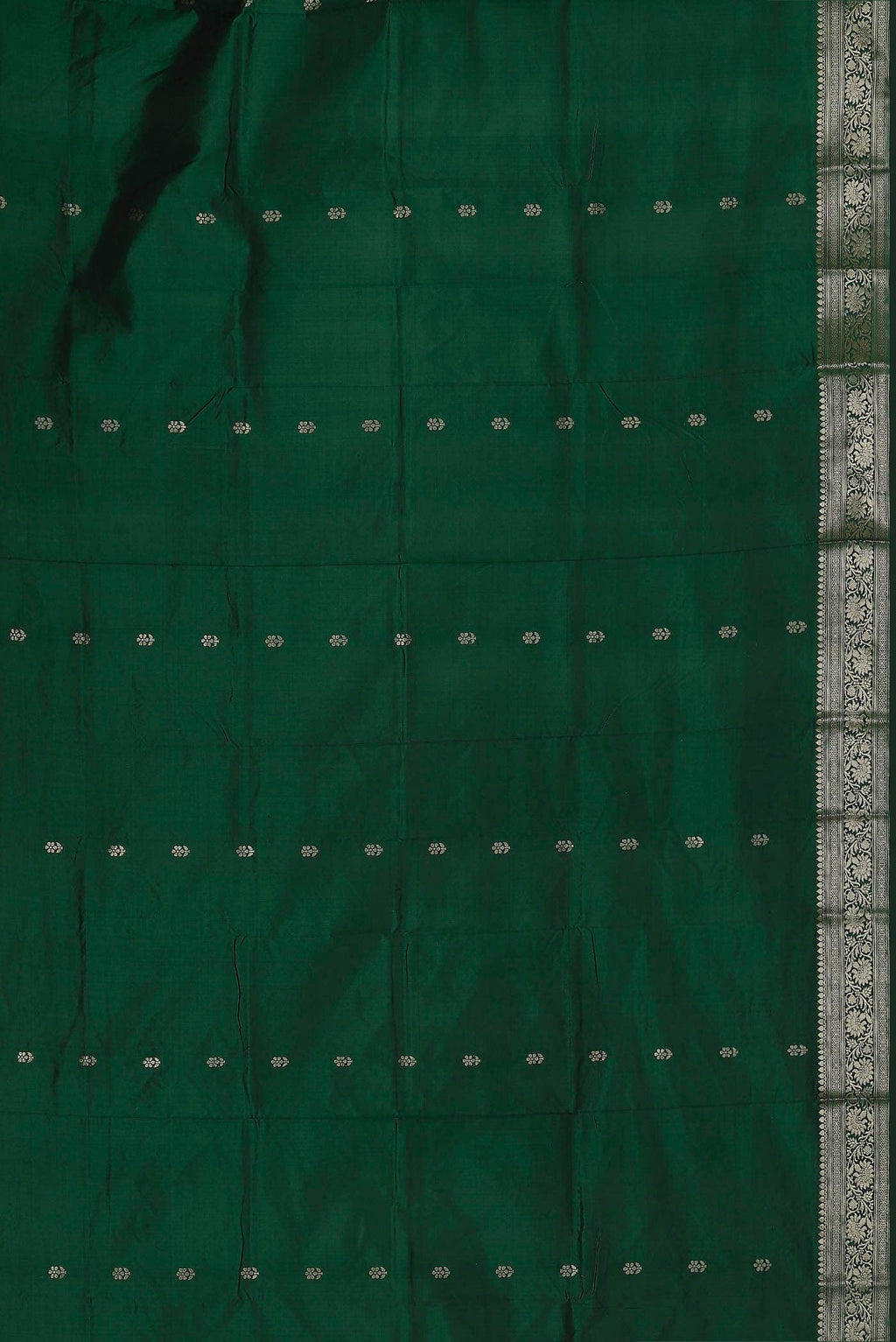 Green Banarasi Katan Silk Saree