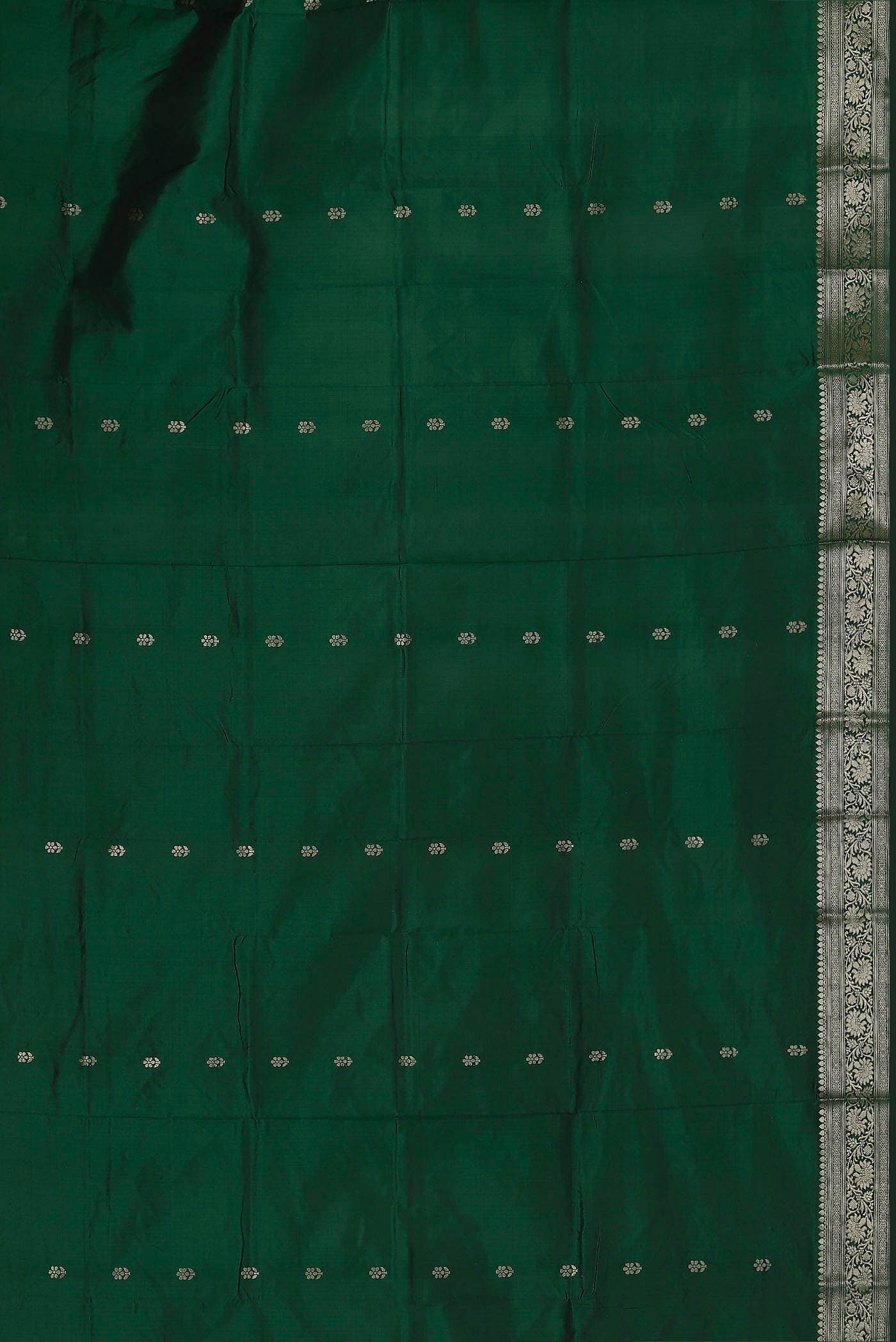 Green Banarasi Katan Silk Saree