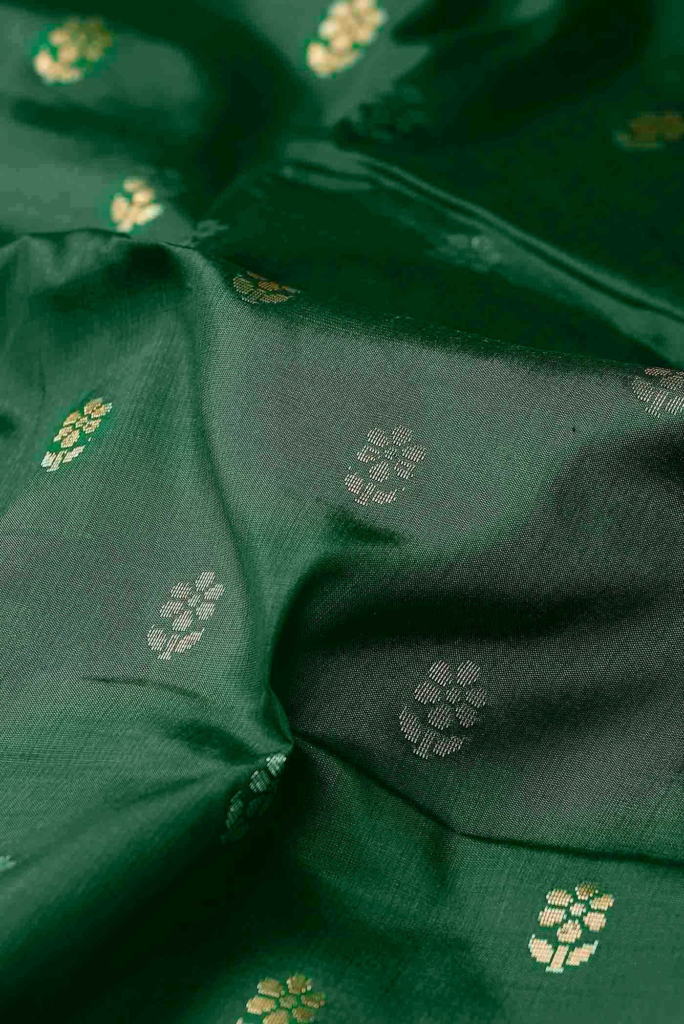 Green Banarasi Katan Silk Saree