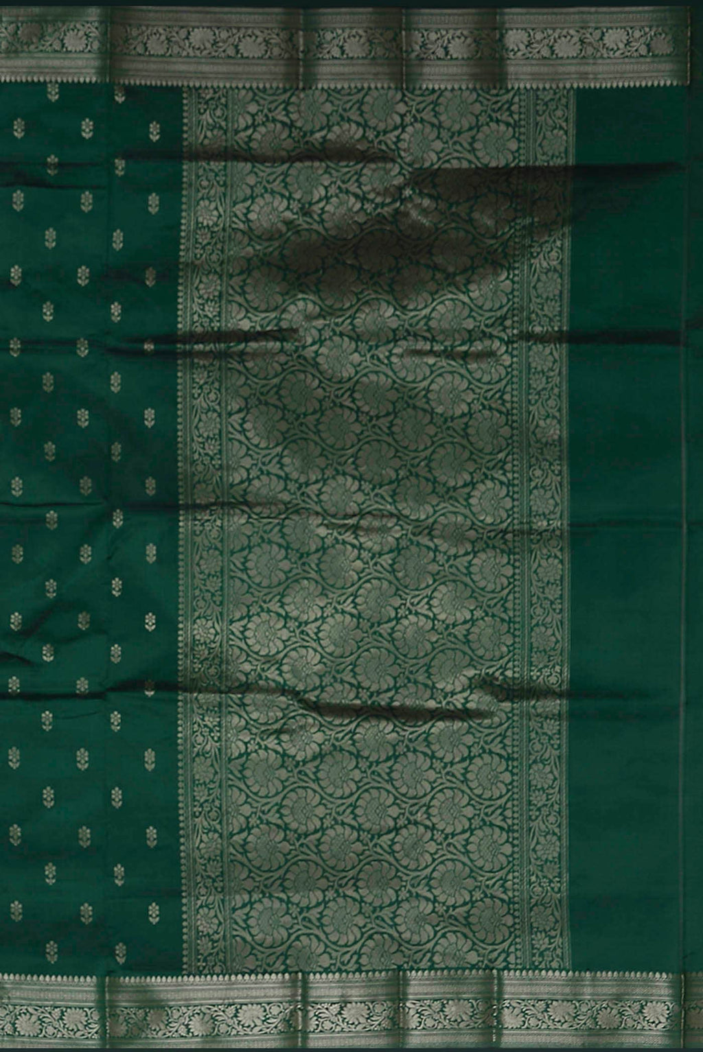 Green Banarasi Katan Silk Saree