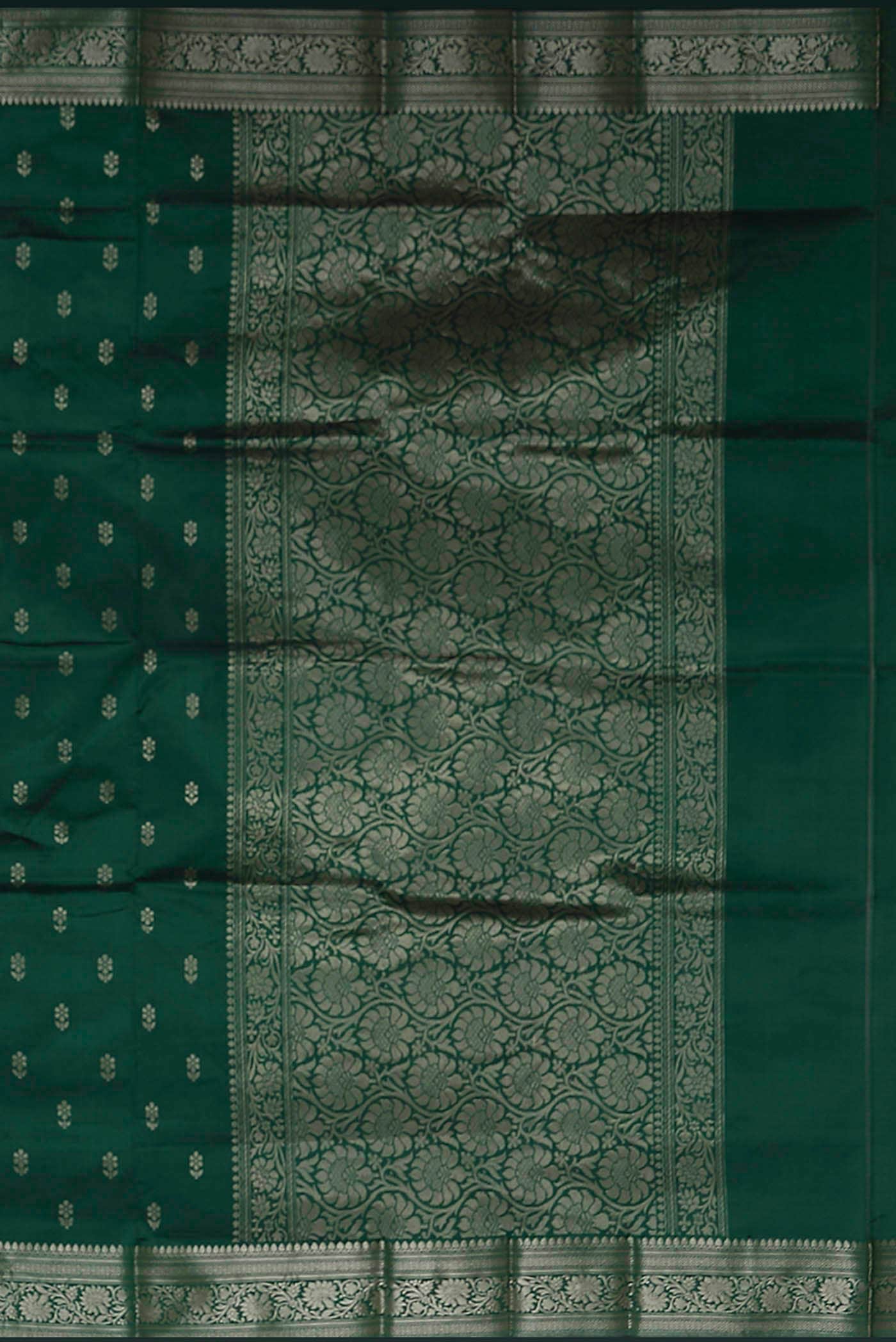 Green Banarasi Katan Silk Saree