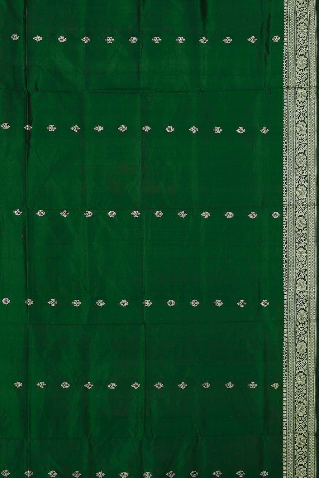 Green Banarasi Katan Silk Saree