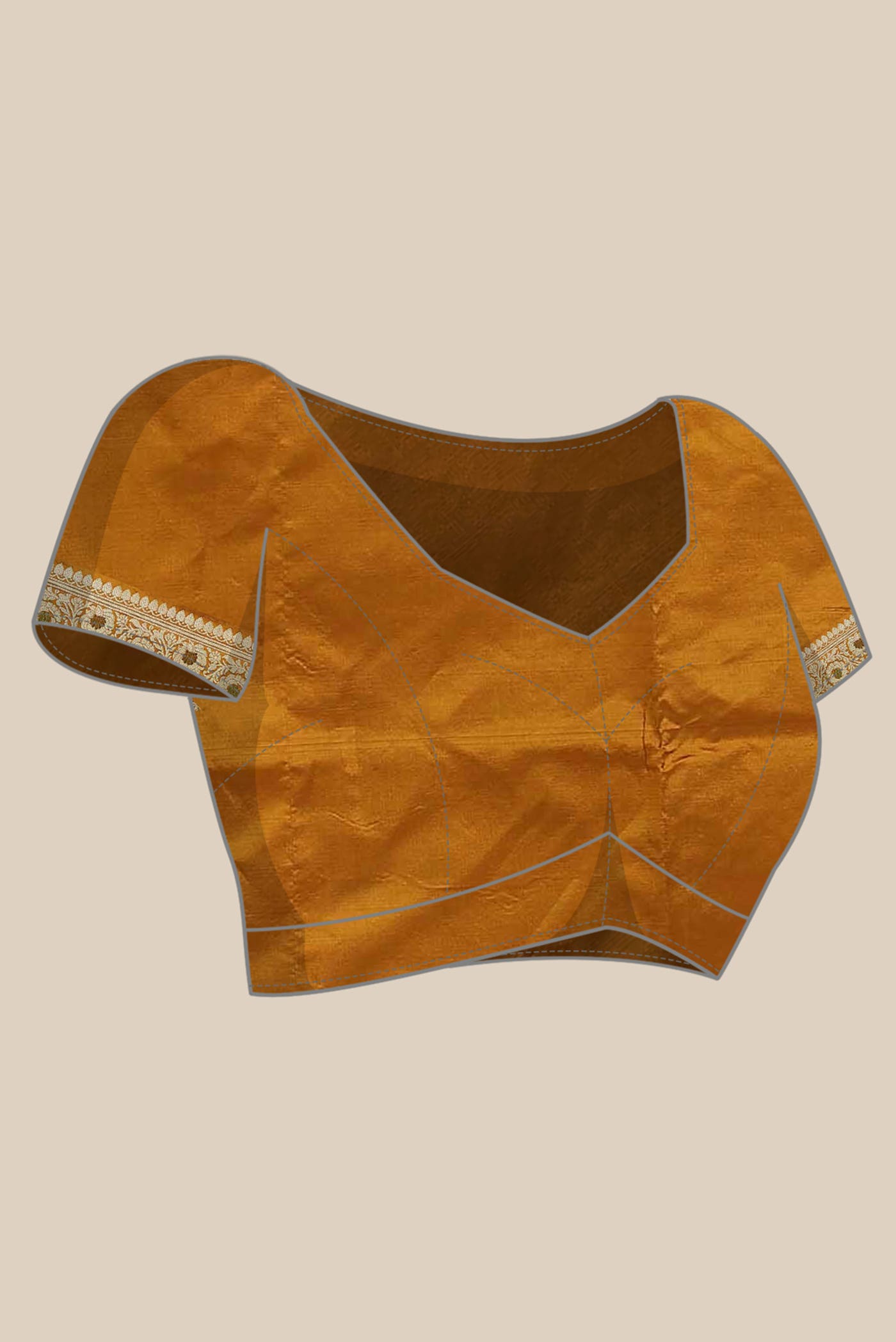 Mustard Banarasi Katan Silk Saree