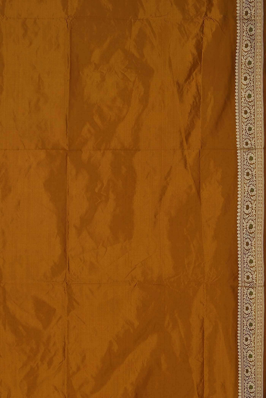 Mustard Banarasi Katan Silk Saree