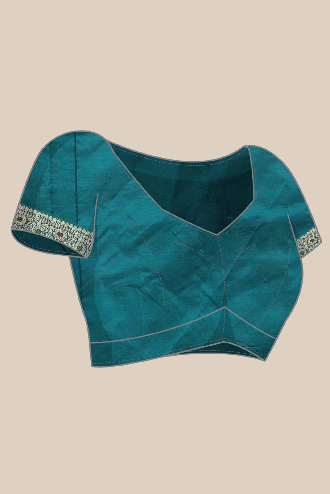 Blue Banarasi Katan Silk Saree