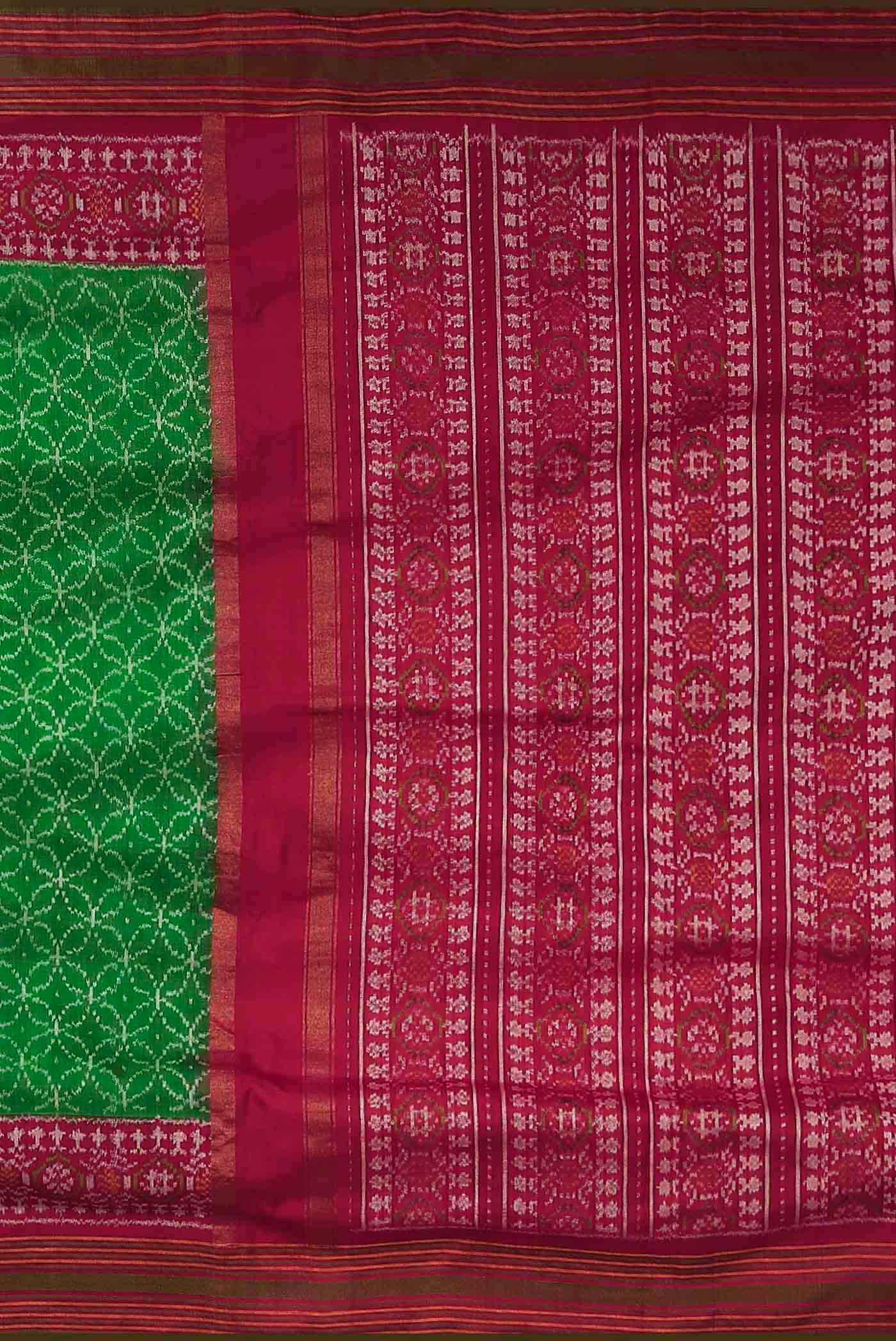 Green Orissa Silk Saree